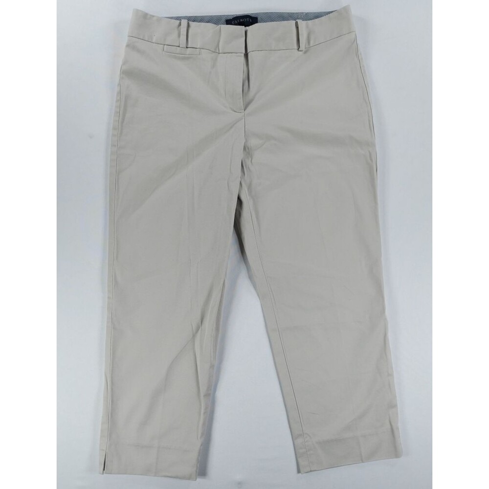 Talbots Signature Petites Casual Pants  Khaki Loose Fit Comfort Women's Size 6P